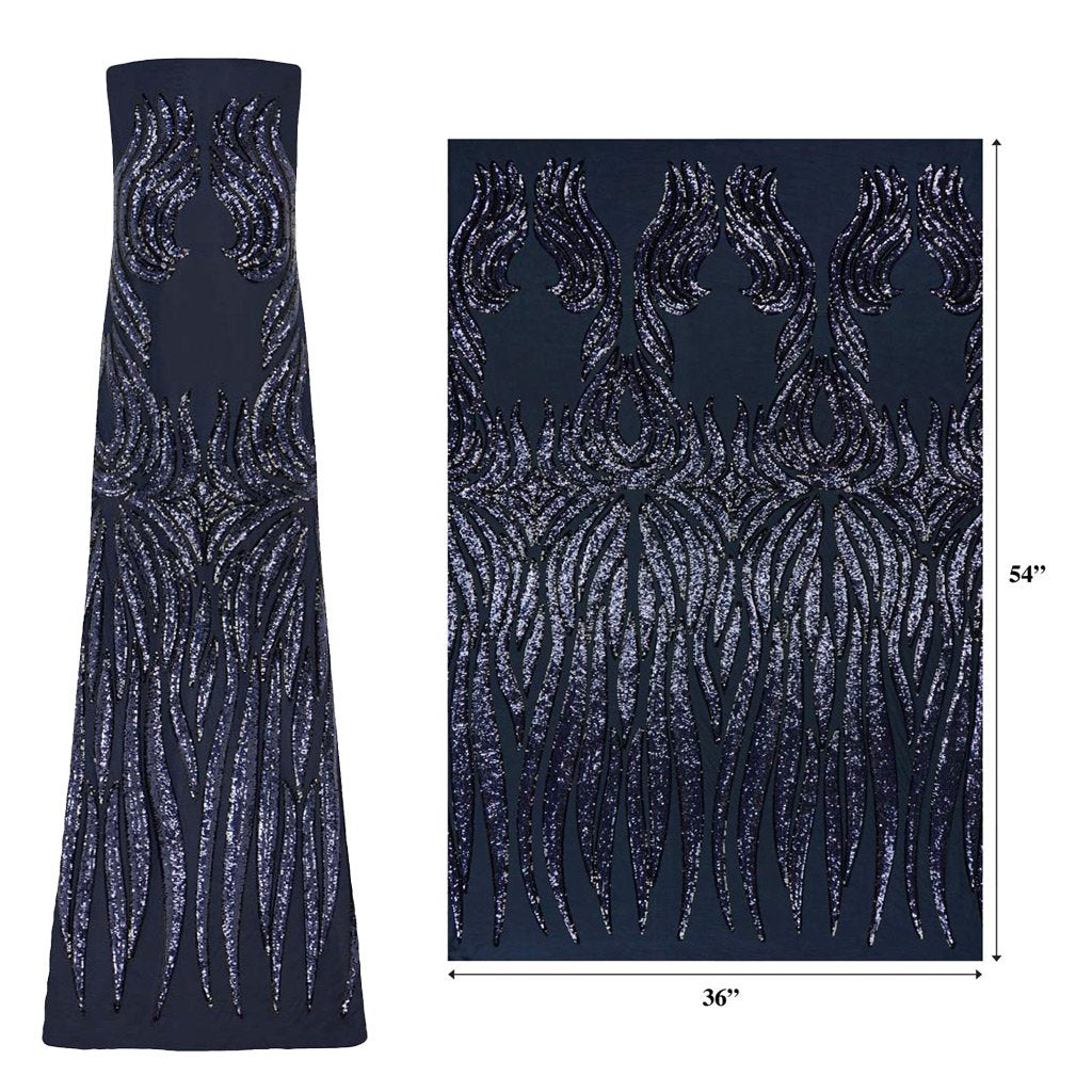 Icarus Stretch Mesh Sequin Fabric | Blue Moon Fabrics