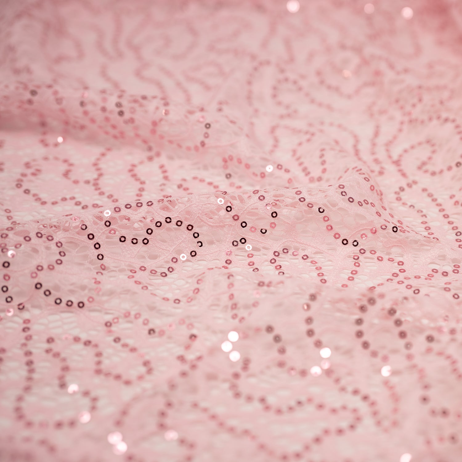 Isabelle Stretch Lace Sequin Fabric | Blue Moon Fabrics