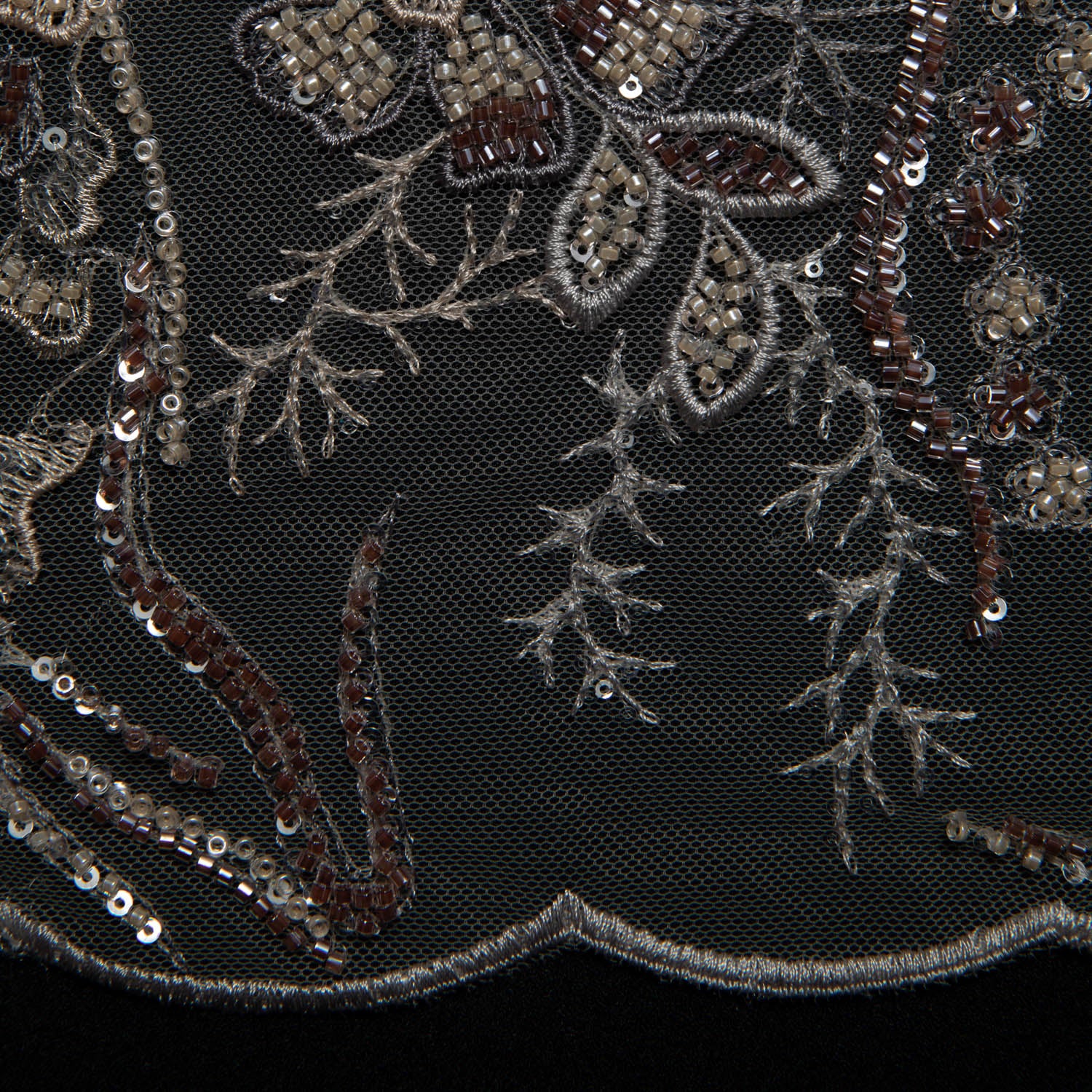 Tulle Lace Fabric Embroidered with Incredible Floral Design 52" Wide | Exquisite Fabric