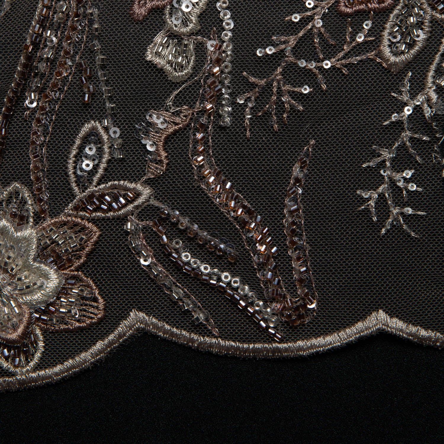 Tulle Lace Fabric Embroidered with Incredible Floral Design 52" Wide | Exquisite Fabric