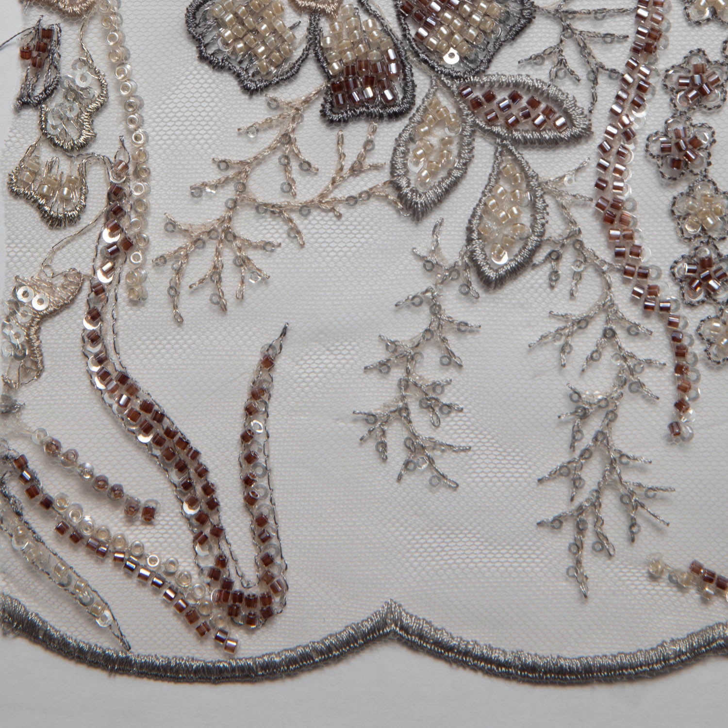 Tulle Lace Fabric Embroidered with Incredible Floral Design 52" Wide | Exquisite Fabric