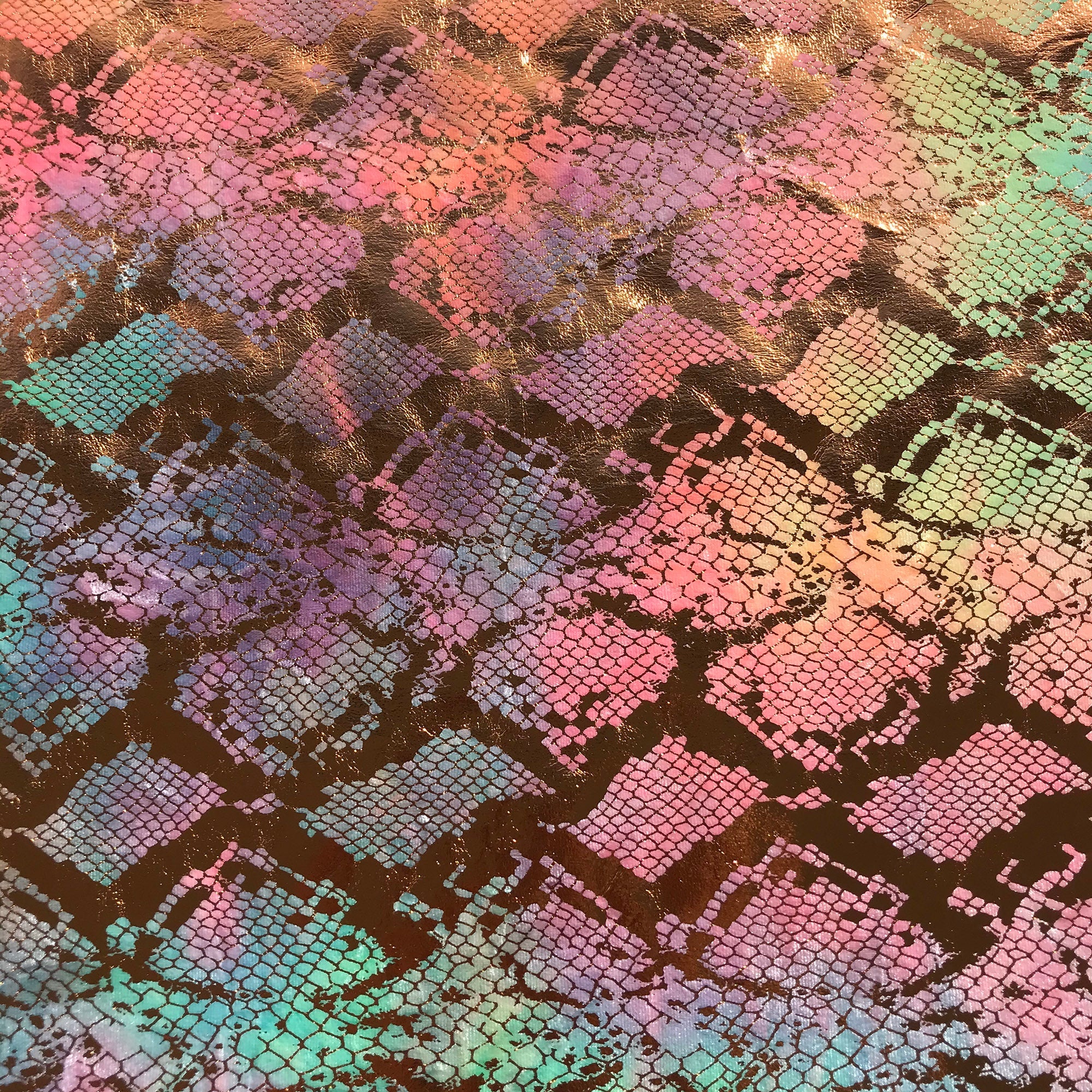 Jungle Cobra Foil Printed Stretch Velvet Fabric | Blue Moon Fabrics