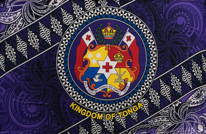 Kingdom of Tonga Seal Tribal Polyester Sarong | Islands Fabric
