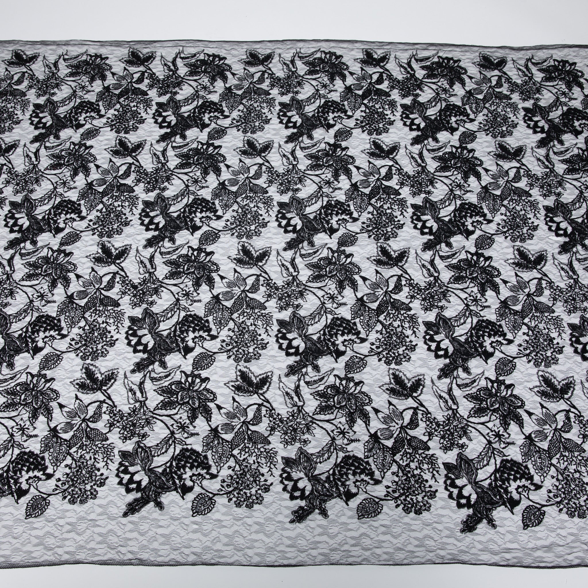 Tulle Lace Fabric Embroidered W/Sequins and Incredible Ornate Design 50" Wide | Exquisite Fabric