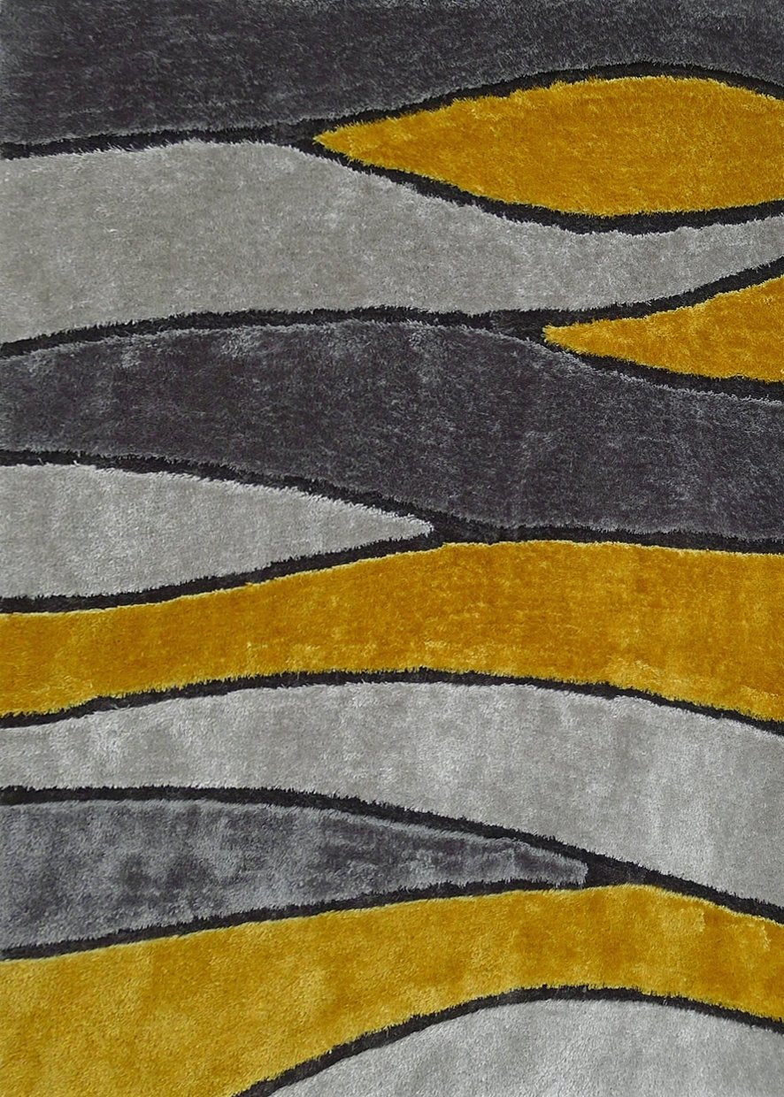 Living Shag Waves Soft Plush Design 3D Effect Area Rug/ Carpet