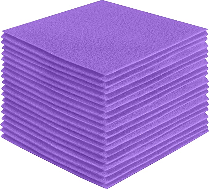 Acrylic Felt Craft Sheet Packs – Lavender | Soft Felt for DIY & Crafts