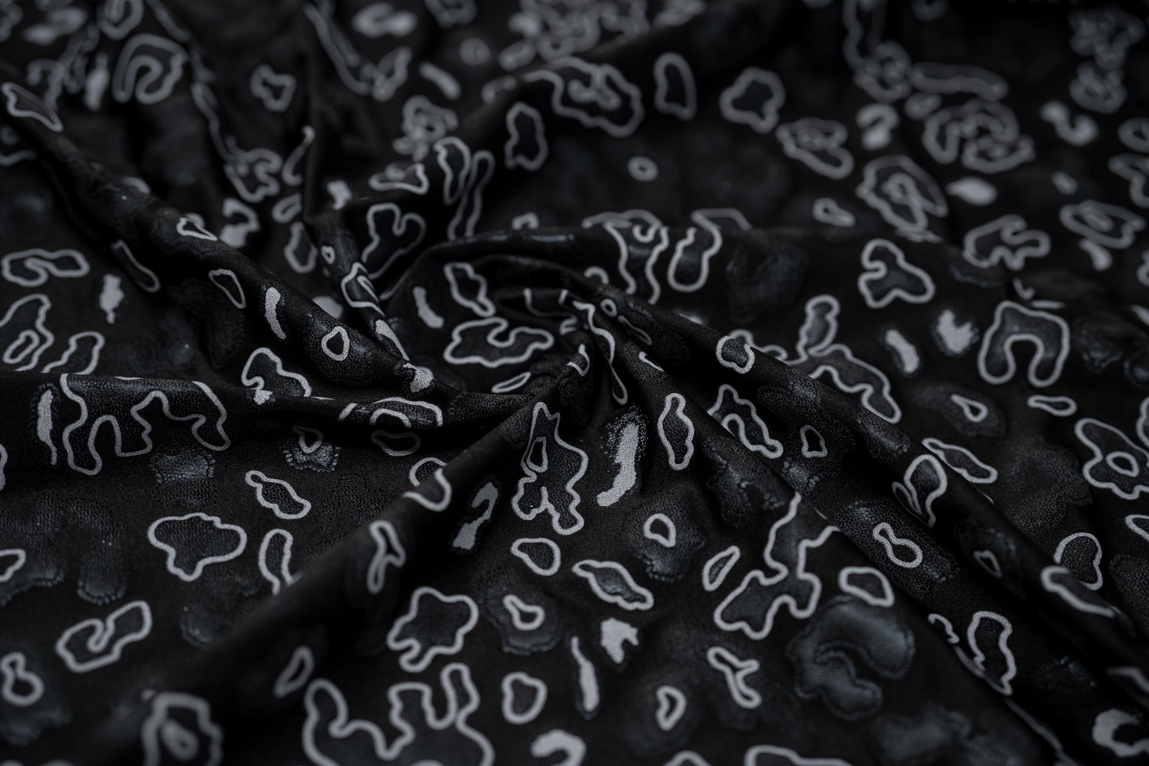 Leo Party Foil Printed Spandex Fabric | Blue Moon Fabrics