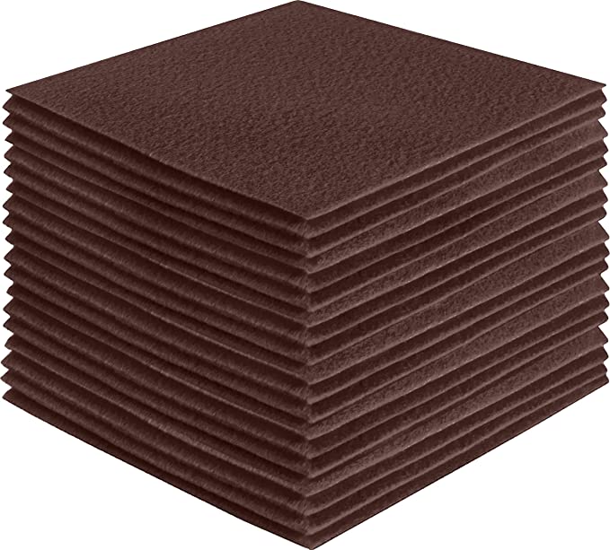 Acrylic Felt Craft Sheet Packs –Light Brown | Soft Felt for DIY Sewing