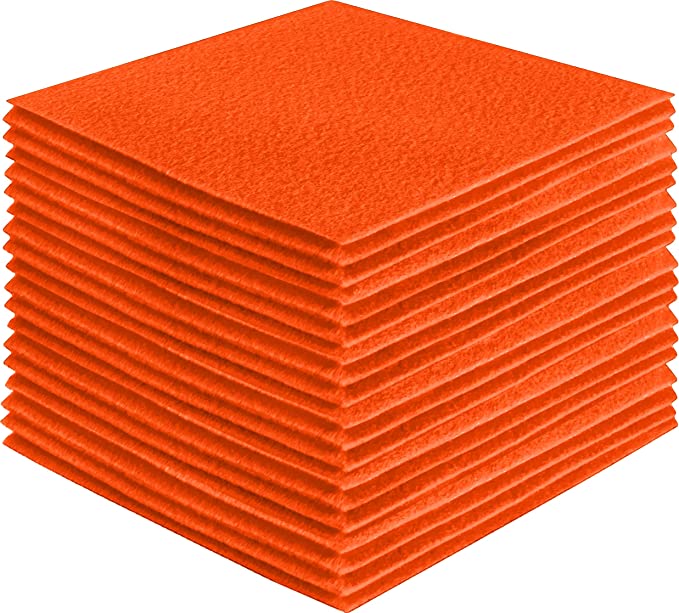 Acrylic Felt Craft Sheet Packs –Light Orange | Soft Felt for DIY Craft