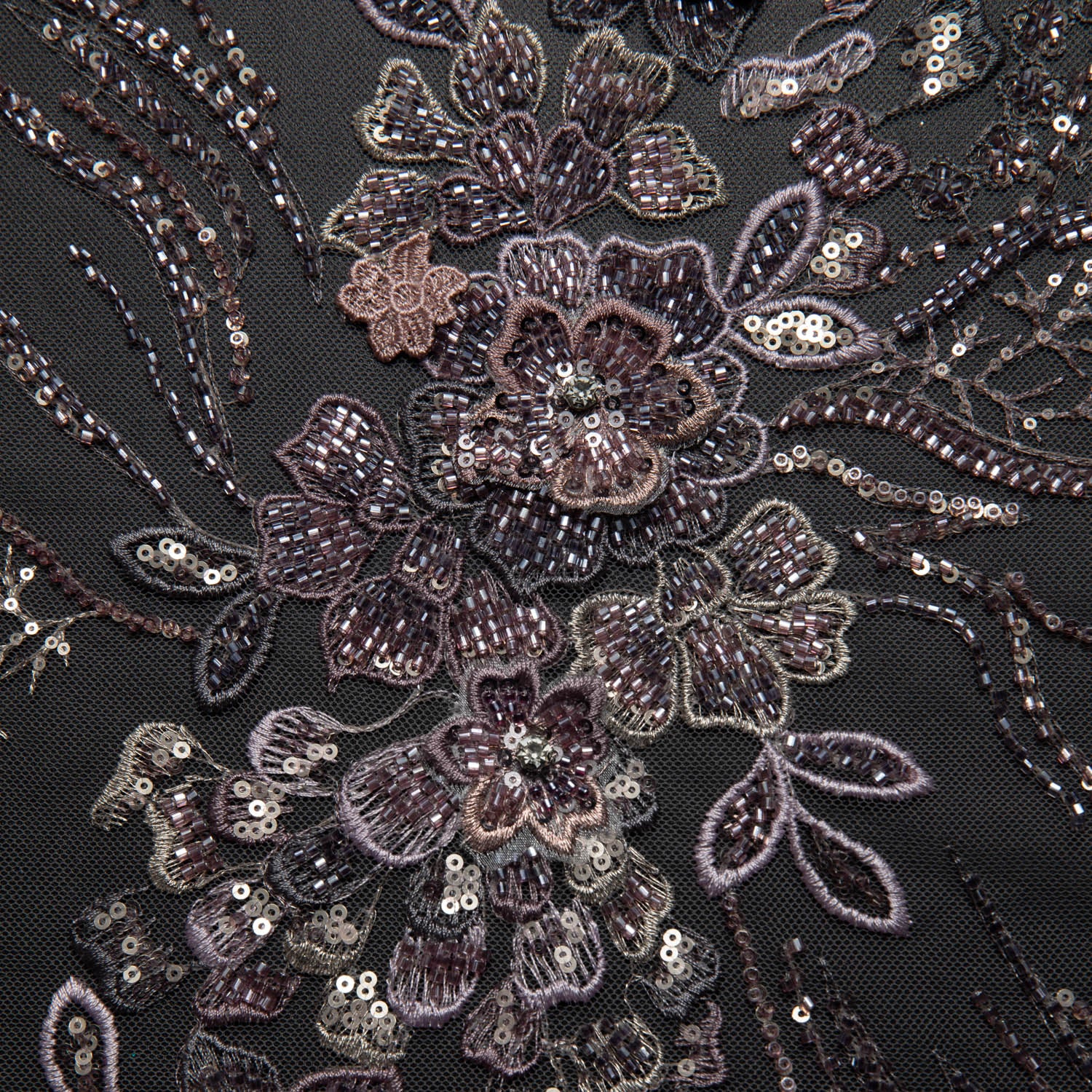 Tulle Lace Fabric Embroidered with Incredible Floral Design 52" Wide | Exquisite Fabric