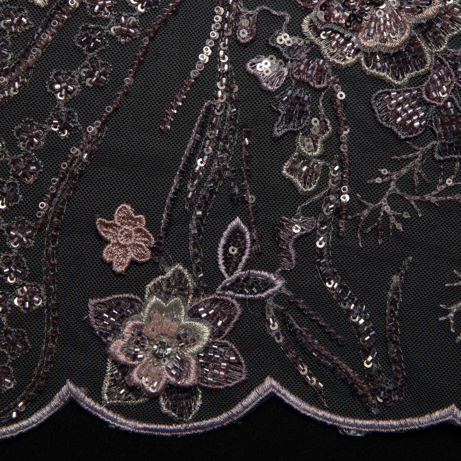 Tulle Lace Fabric Embroidered with Incredible Floral Design 52" Wide | Exquisite Fabric