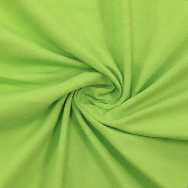 Cotton Spandex Jersey Knit Fabric – 10 oz 4-Way Stretch | Lime