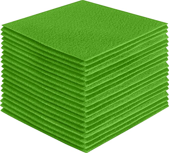 Acrylic Felt Craft Sheet Packs – Lime | Soft Felt for DIY & Crafts