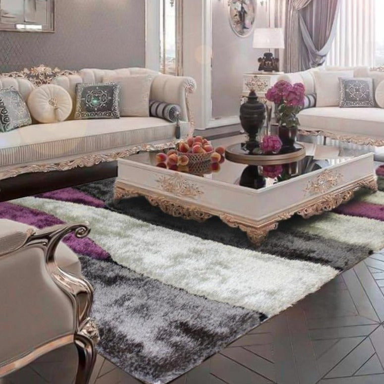 Living Shag Waves Soft Plush Design 3D Effect Area Rug/ Carpet