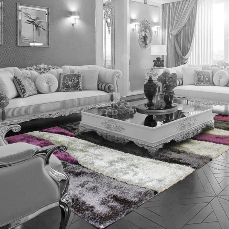 Living Shag Waves Soft Plush Design 3D Effect Area Rug/ Carpet