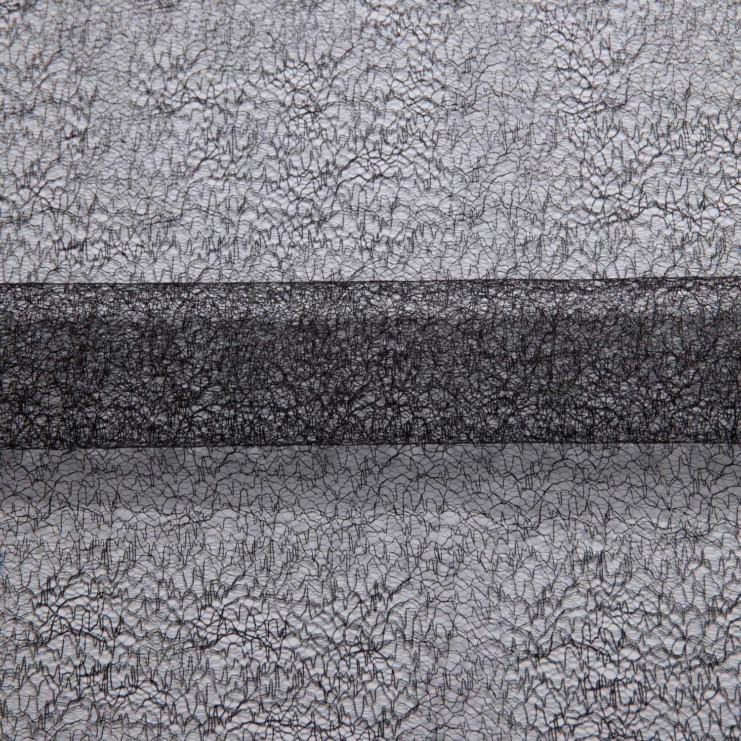 METALLIC SUSEMI TULLE P/D 58/60" Black Fabric - Exquisite Fabrics
