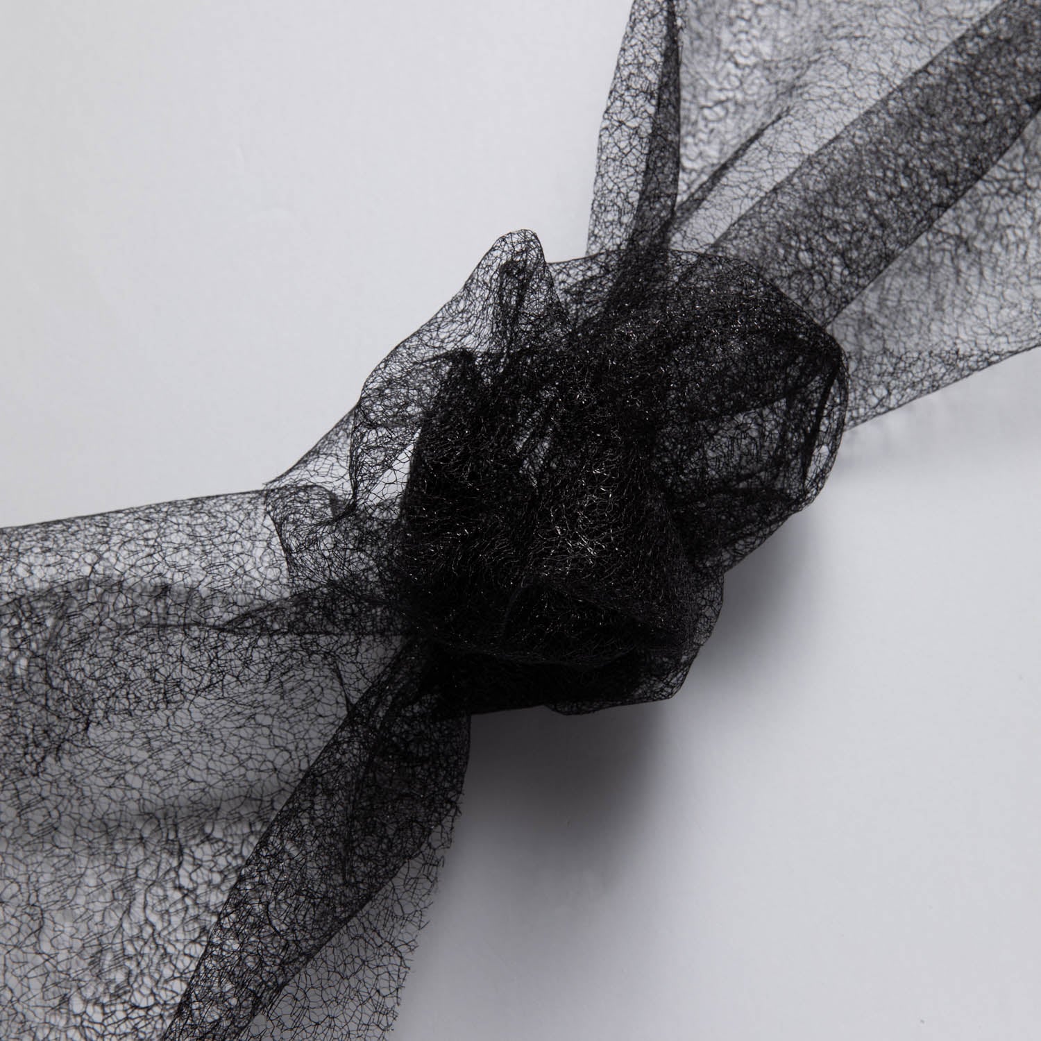 METALLIC SUSEMI TULLE P/D 58/60" Black Fabric - Exquisite Fabrics