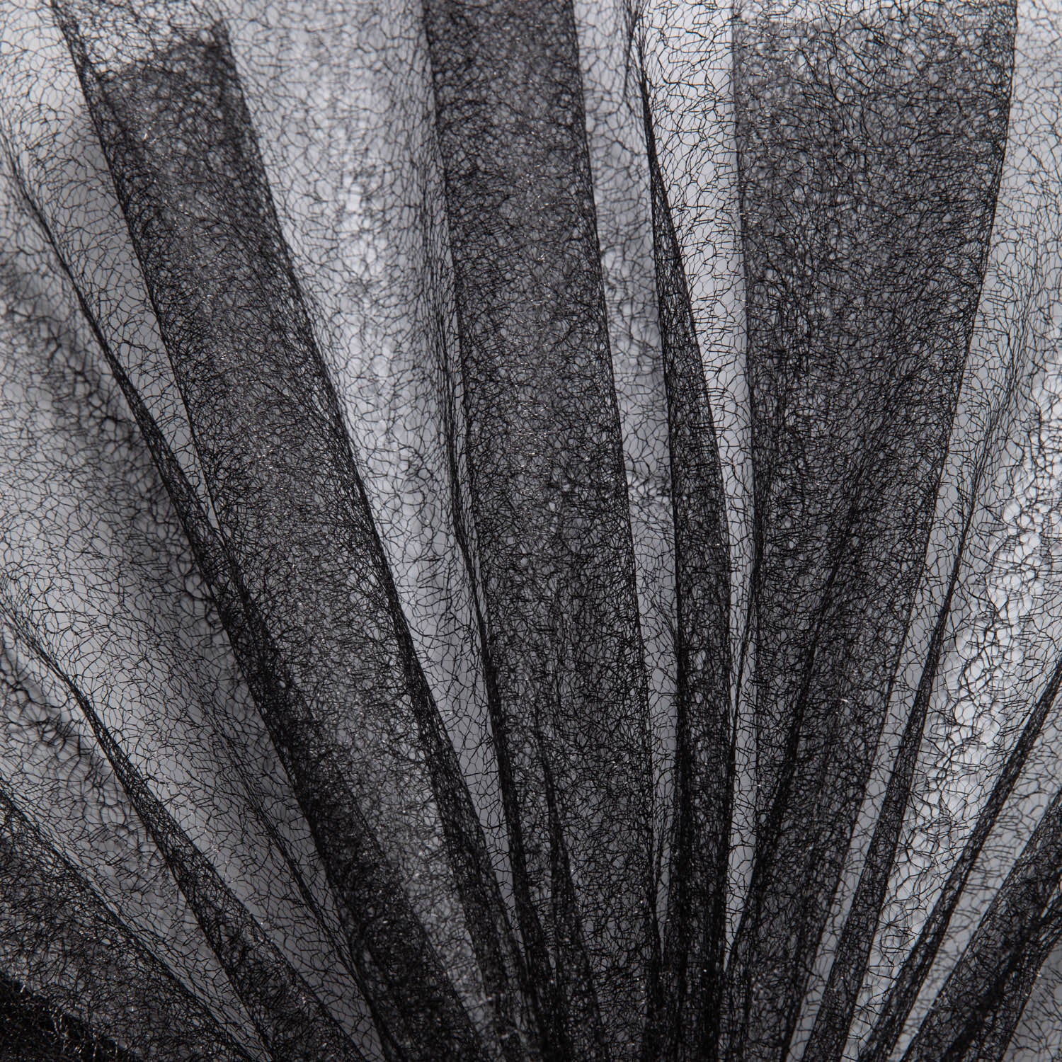 METALLIC SUSEMI TULLE P/D 58/60" Black Fabric - Exquisite Fabrics