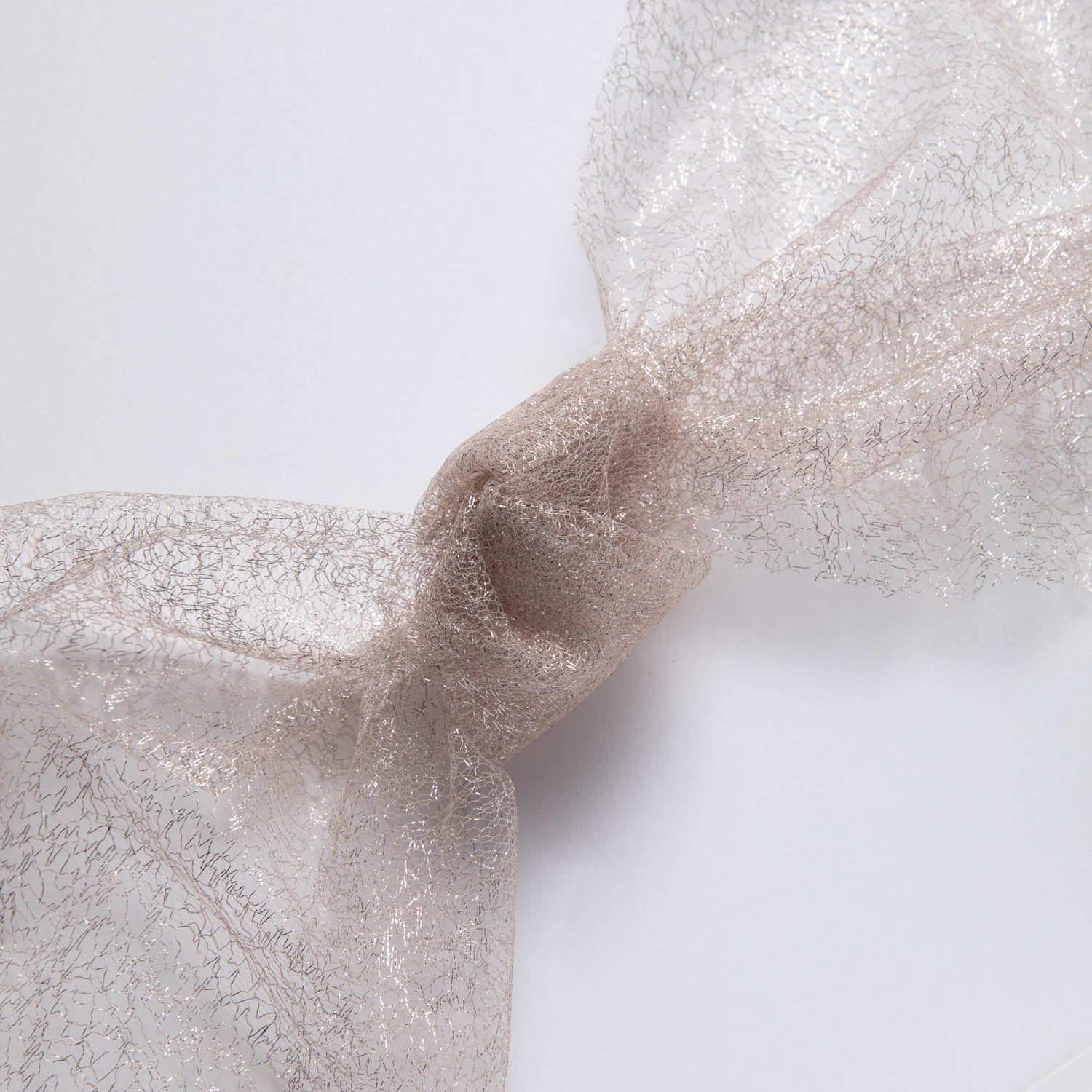 METALLIC SUSEMI TULLE P/D 58/60" Dusty Rose Fabric - Exquisite Fabrics