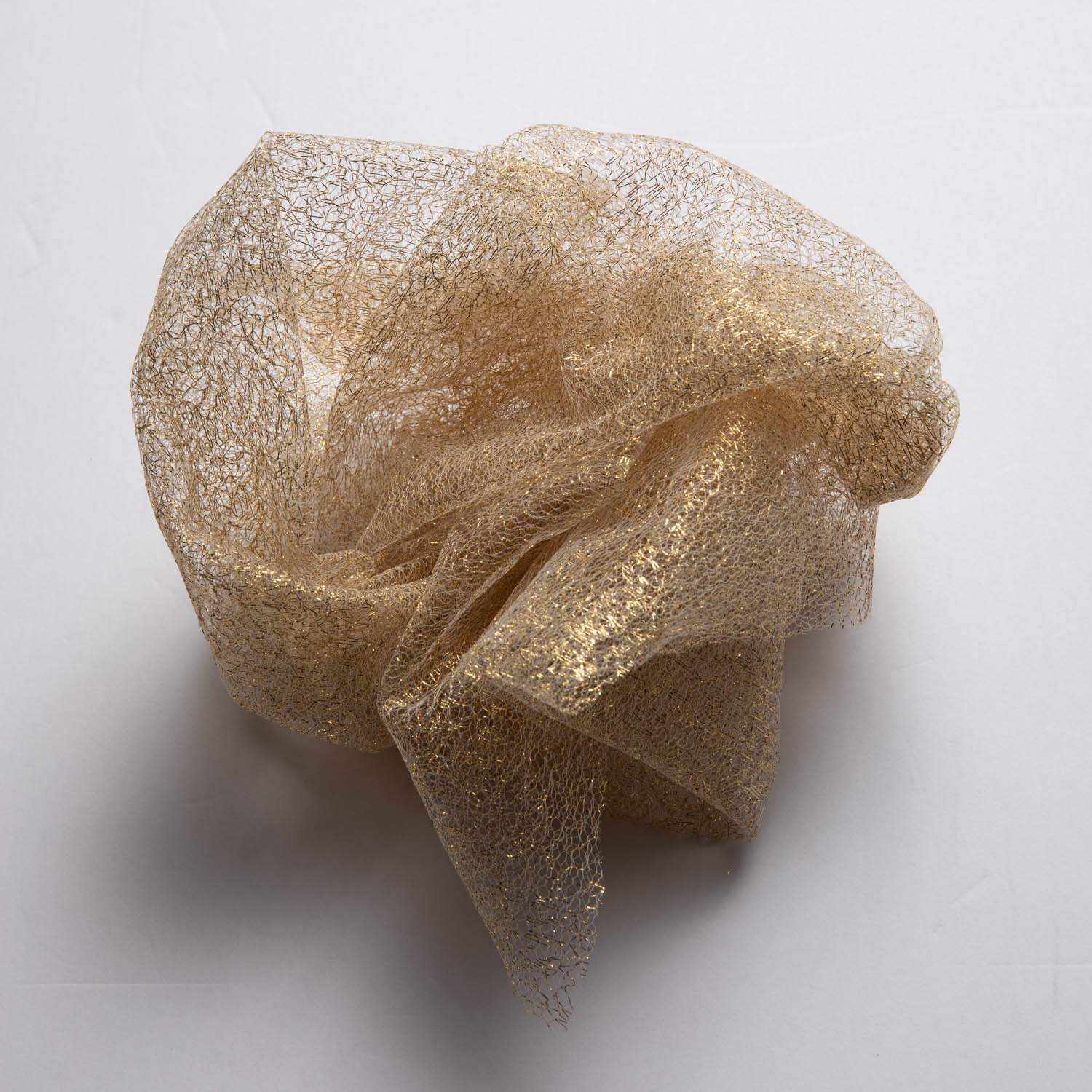 METALLIC SUSEMI TULLE P/D 58/60" Gold Fabric - Exquisite Fabrics