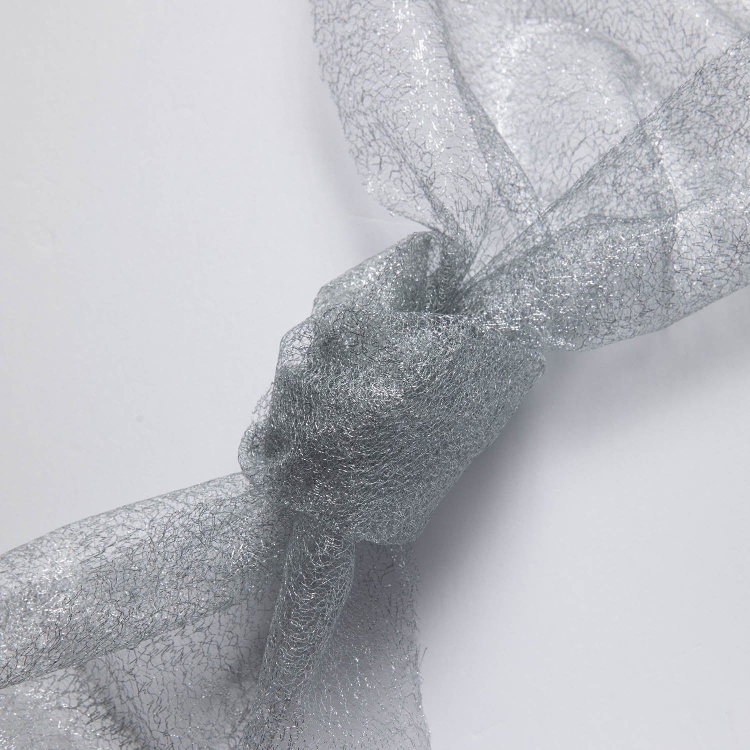 METALLIC SUSEMI TULLE P/D 58/60" Gray Fabric - Exquisite Fabrics