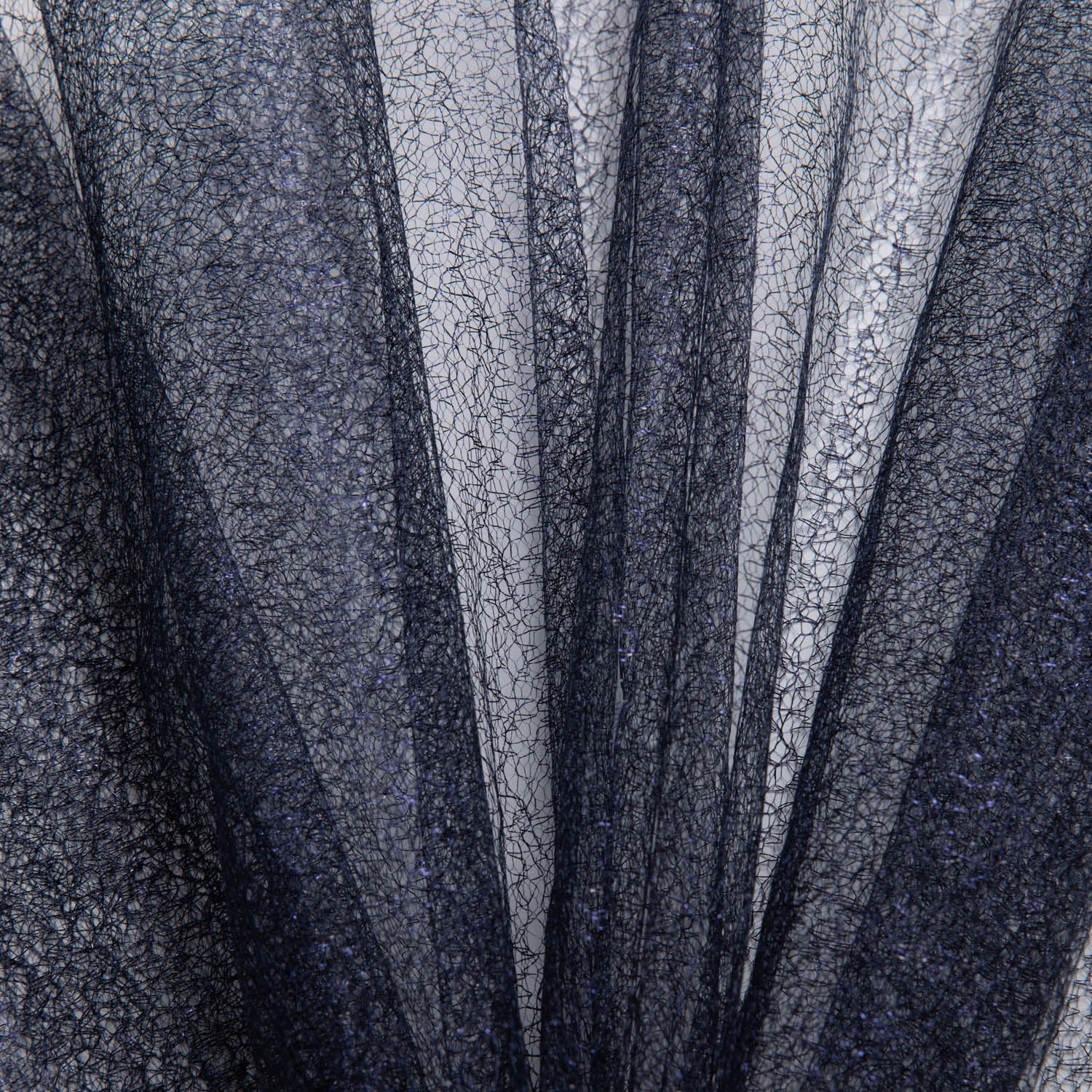 METALLIC SUSEMI TULLE P/D 58/60" Navy Fabric - Exquisite Fabrics