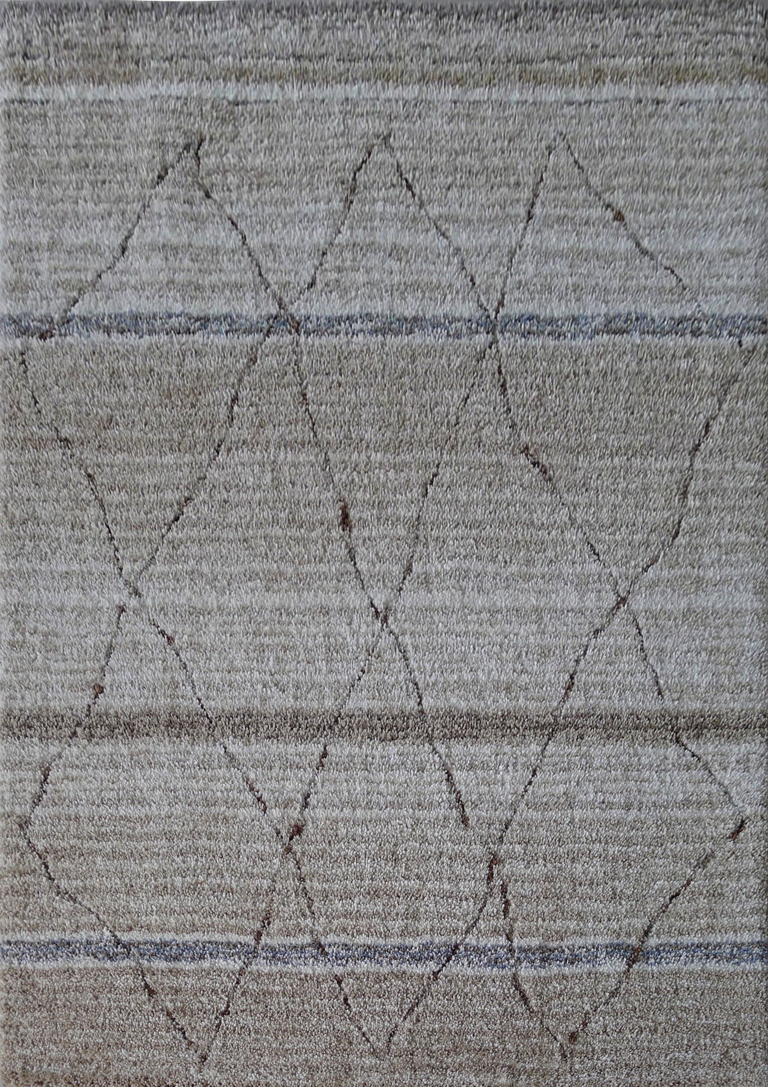 Moroccan Shag blue / Natural Color Fade Area Rug