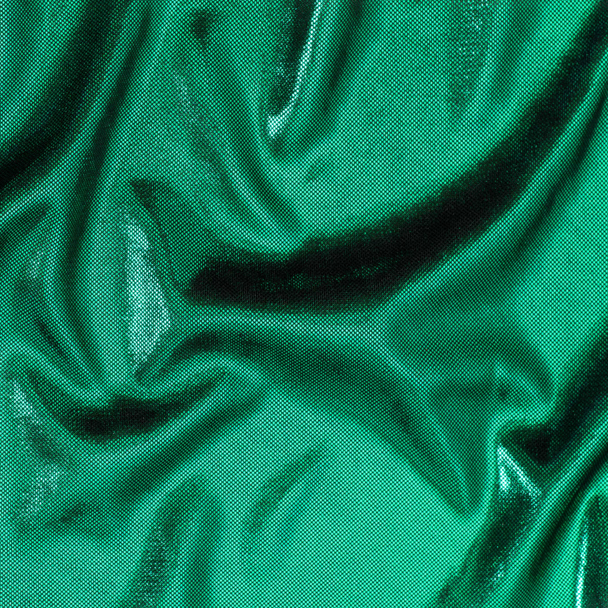 Artisan Metallic Jersey Foil Polyester Fabric | Spandex Palace