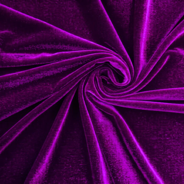 Heavy Stretch Velvet Spandex Fabric