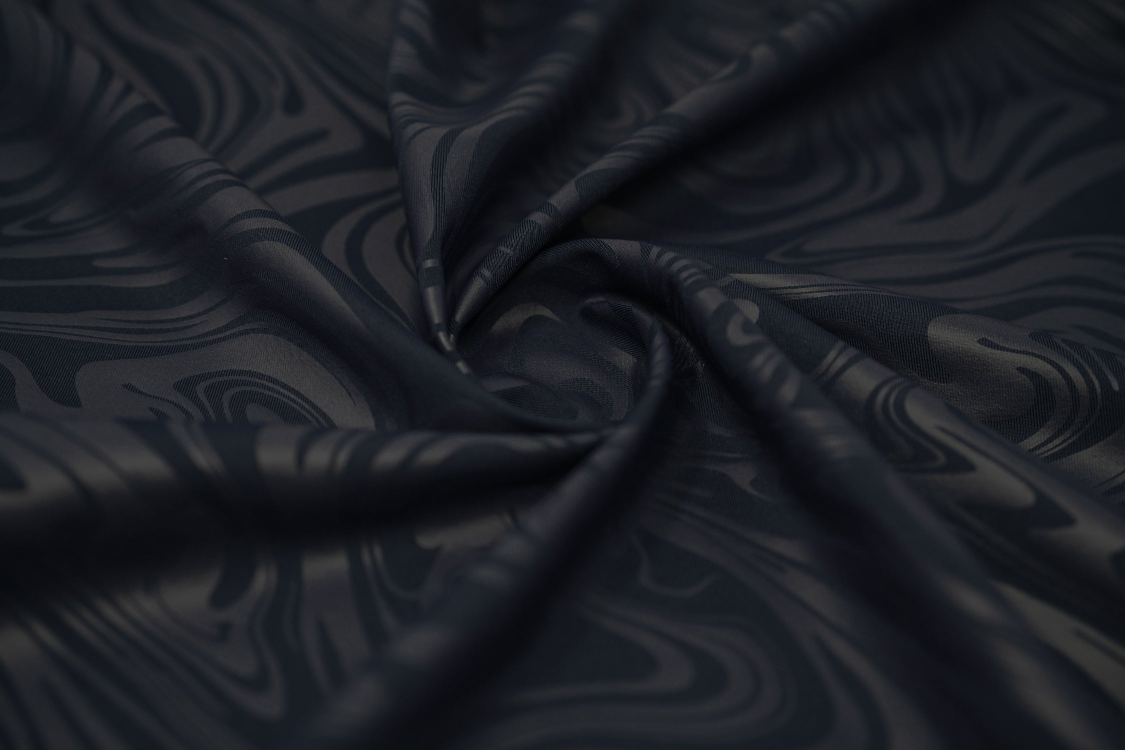 Marble Foil Printed Nylon Spandex Superflex Fabric | Blue Moon Fabrics