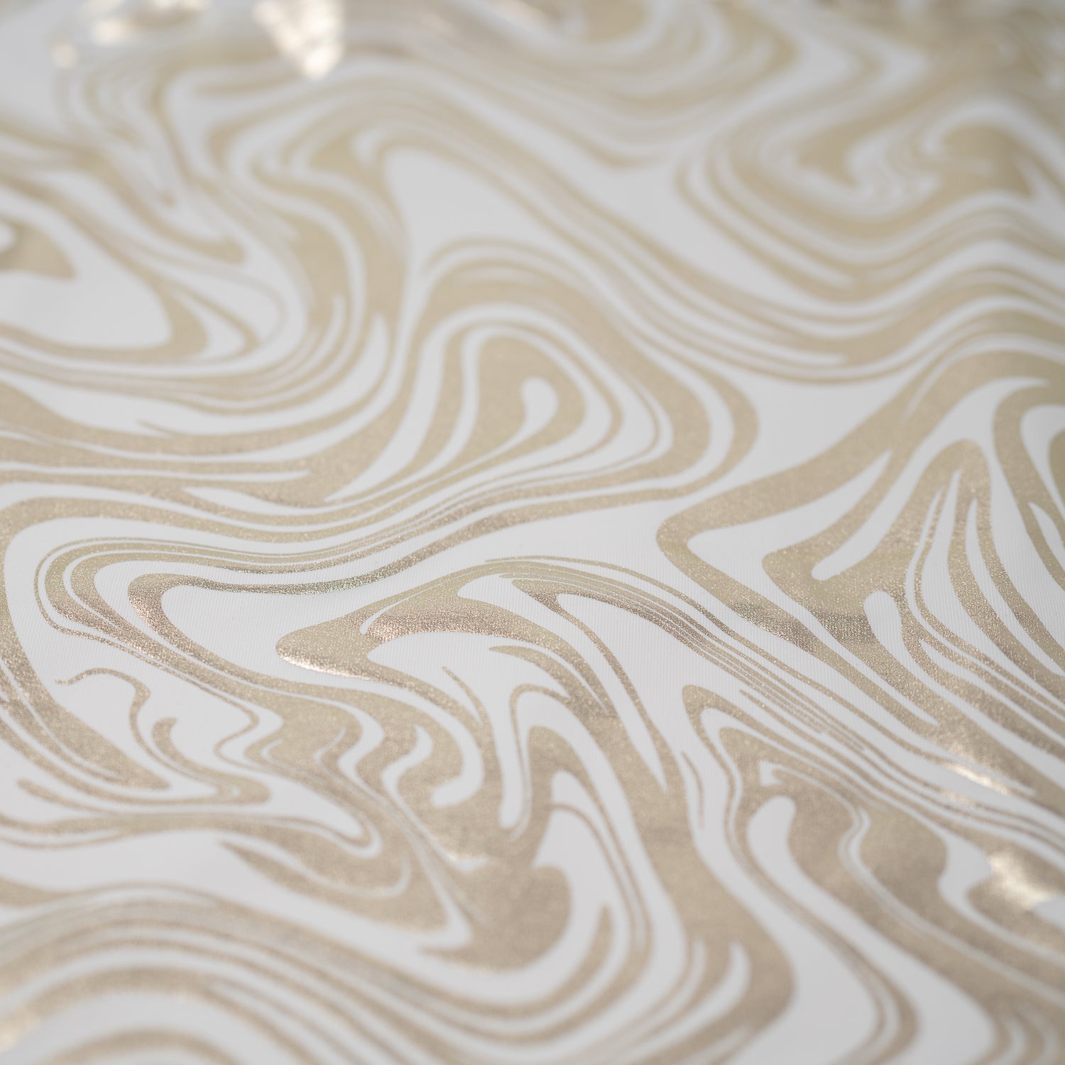 Marble Foil Printed Nylon Spandex Superflex Fabric | Blue Moon Fabrics