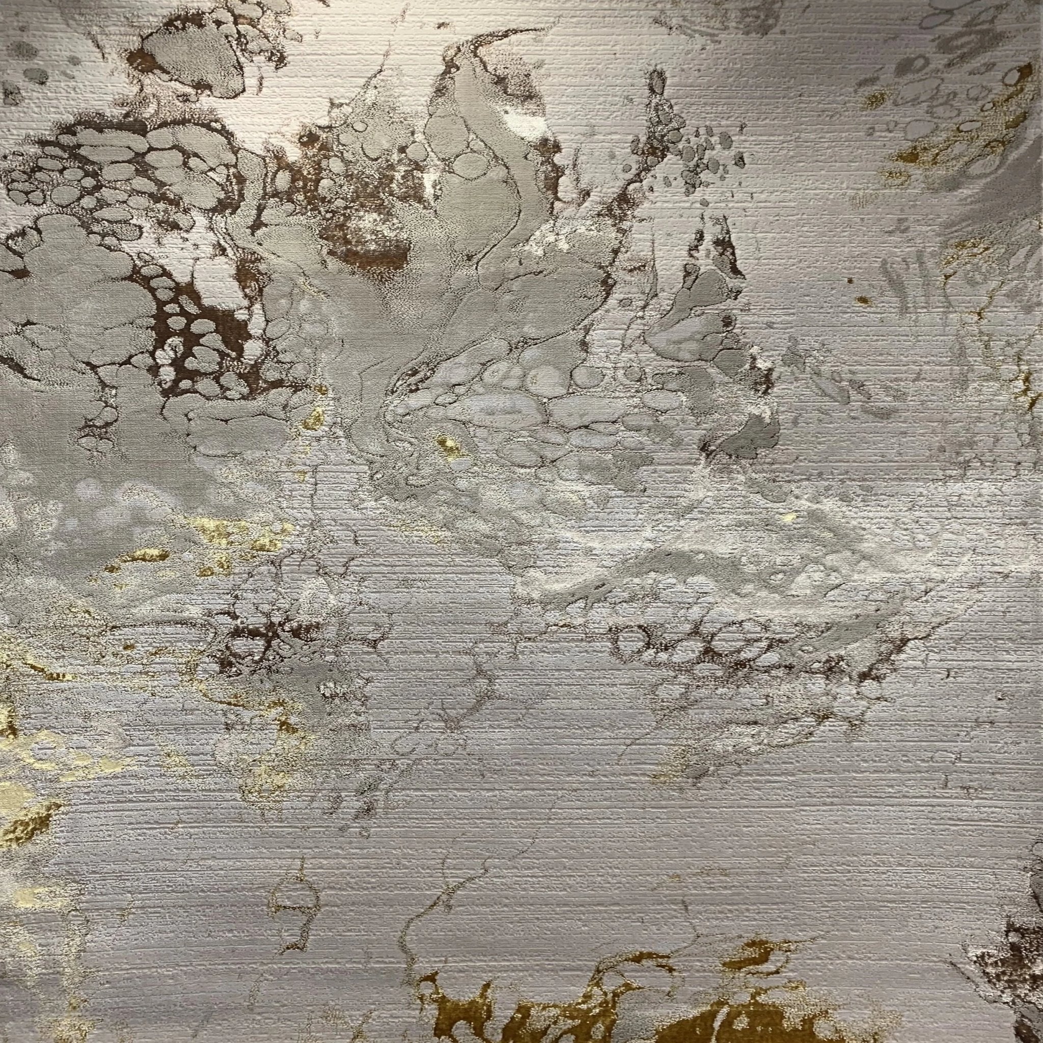 Polyester Golden Viscose Blend Abstract Design Rug/Carpet - Style# Maximus 188 - Color-Changing Flat Weave Rug