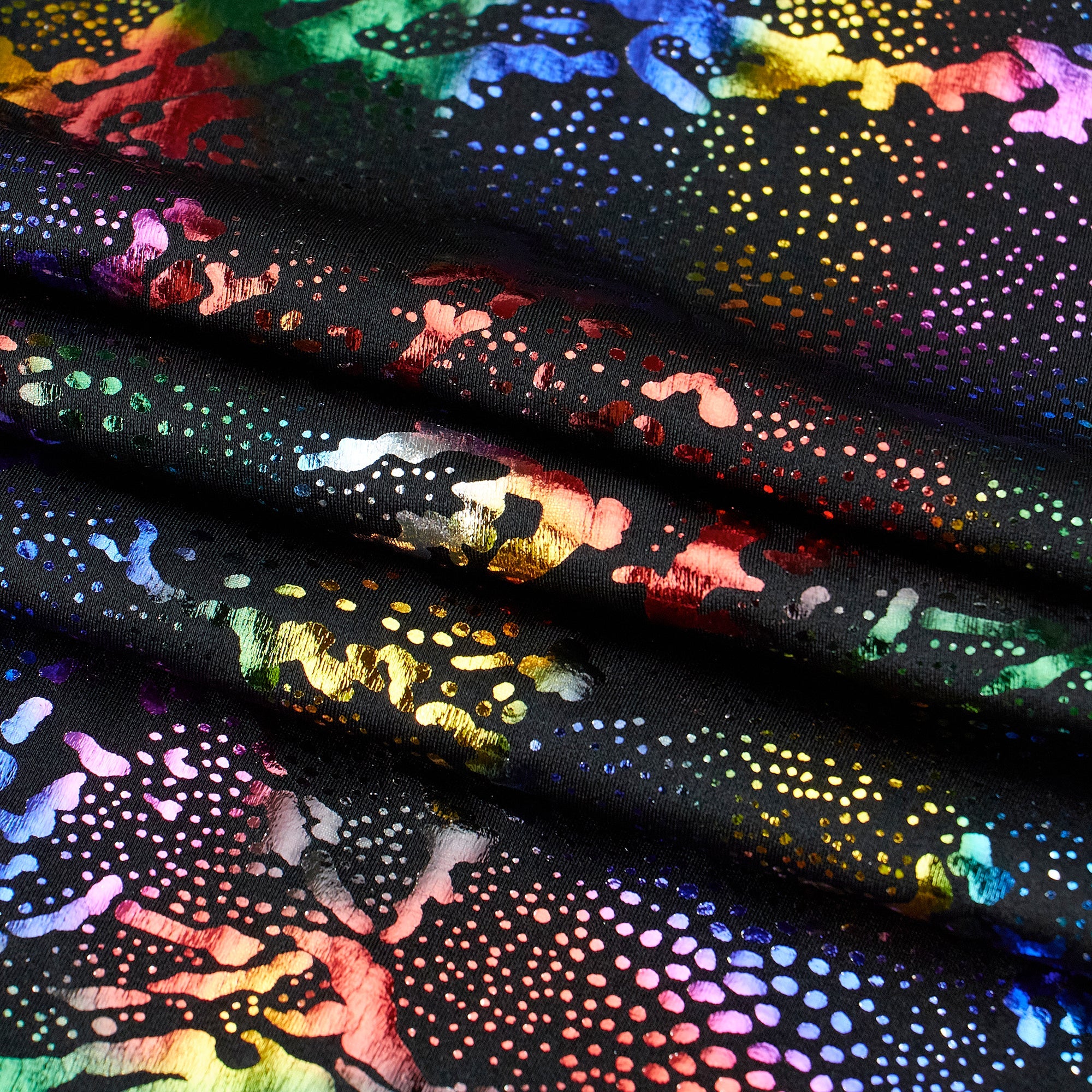 Metallic Reef Hologram Spandex Fabric | Blue Moon Fabrics