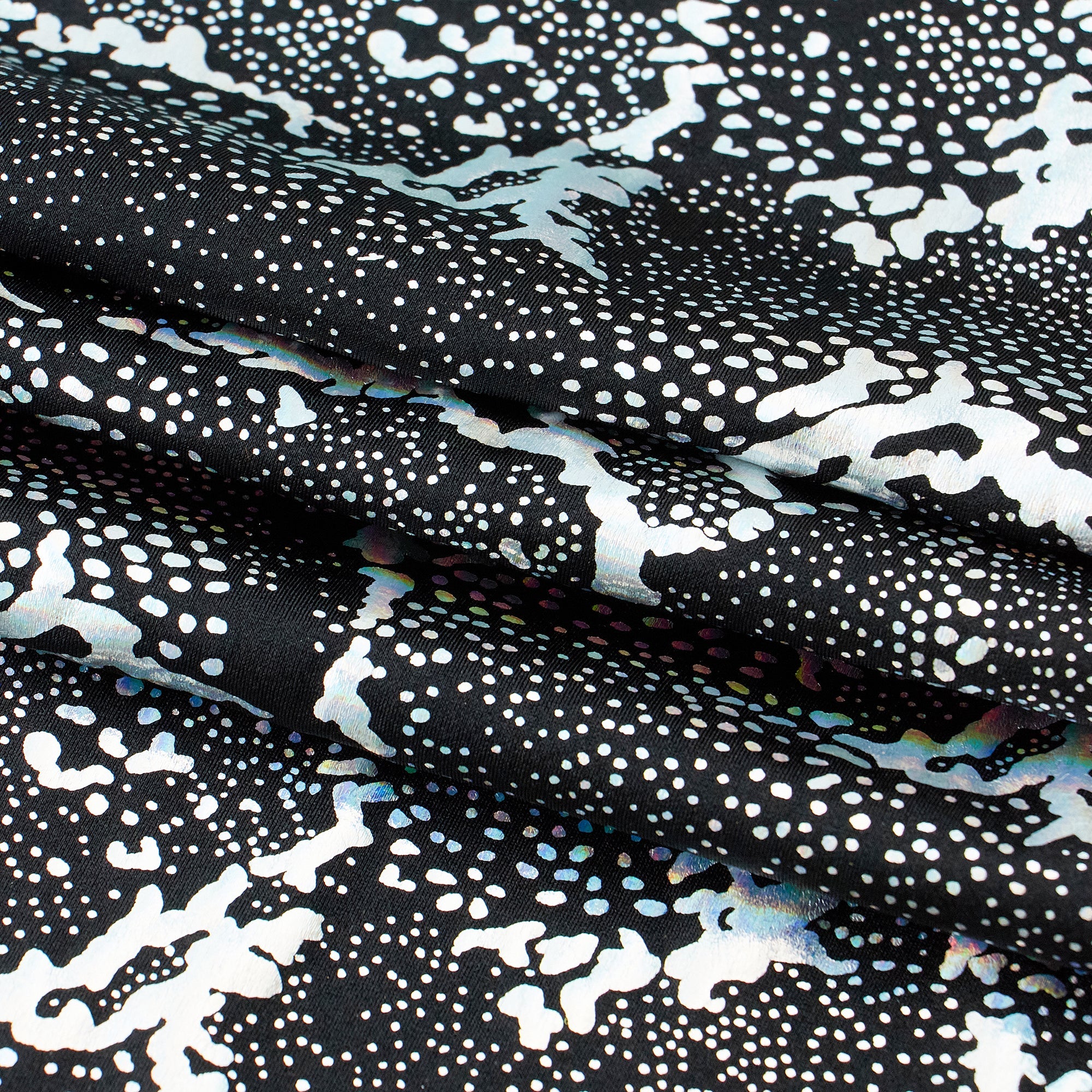 Metallic Reef Hologram Spandex Fabric | Blue Moon Fabrics