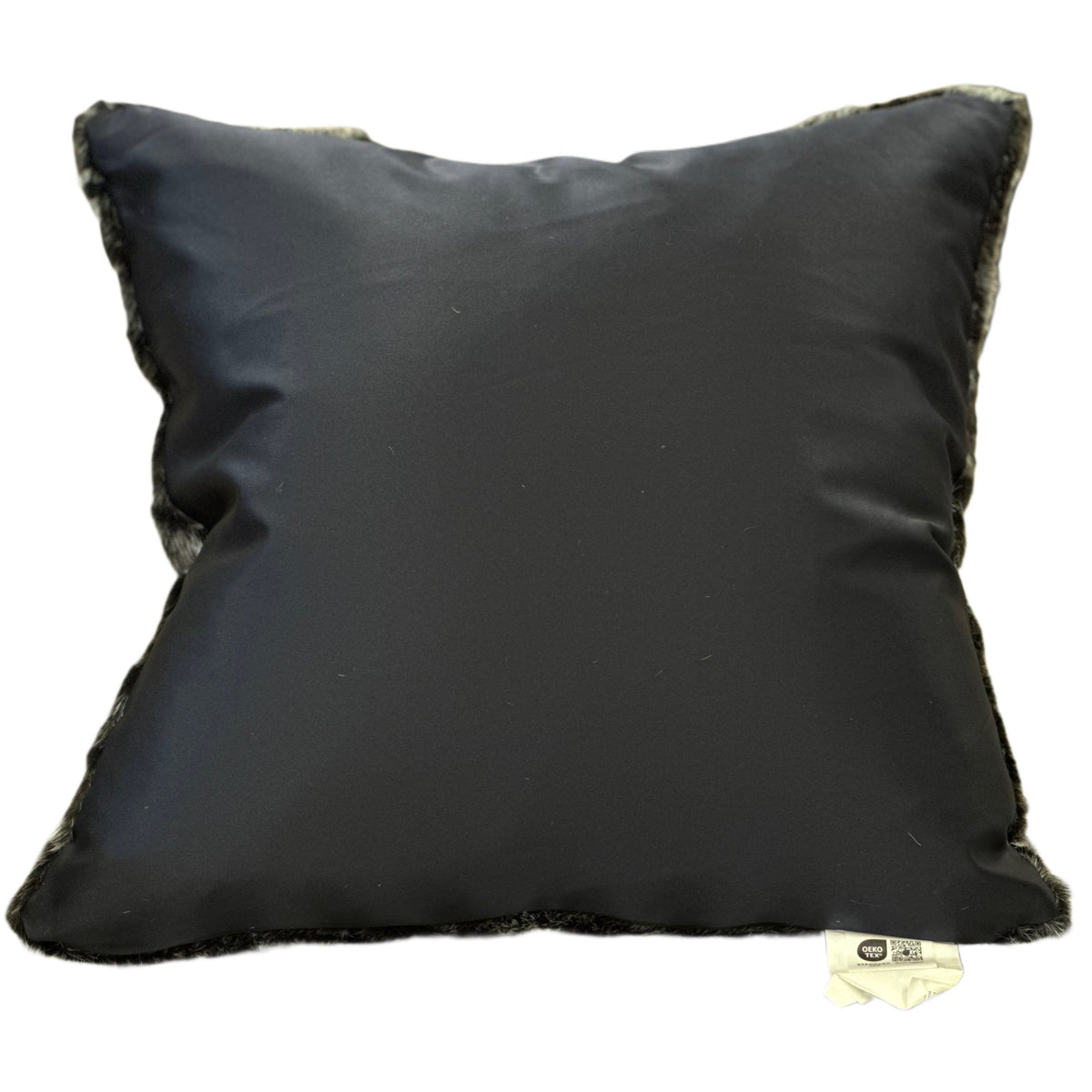 Luxe Black Leopard Faux Mink Throw Pillow – MINKO 12