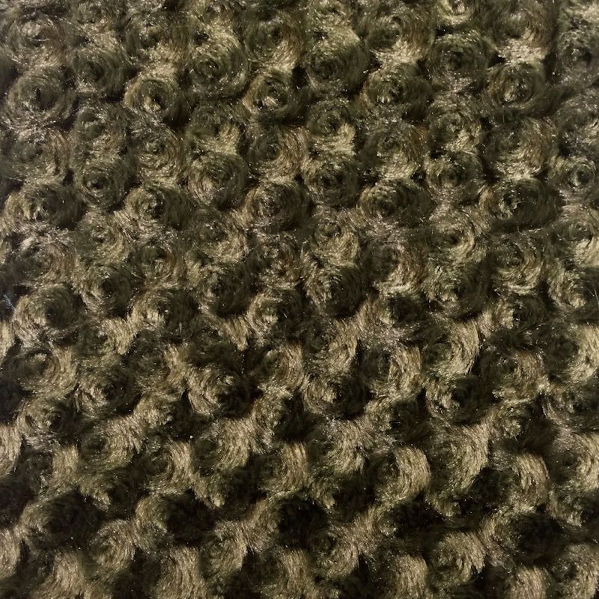 Swirl Rosebud Faux Fur Fabric