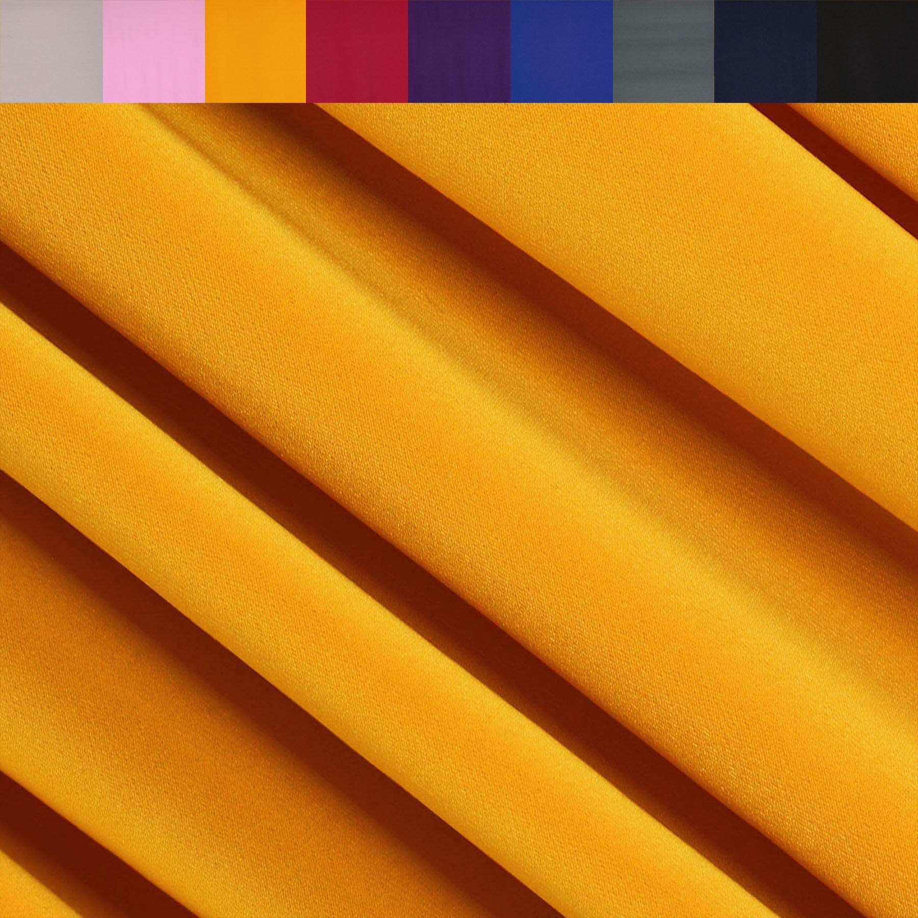 ITY Polyester Spandex Fabric | Mustard