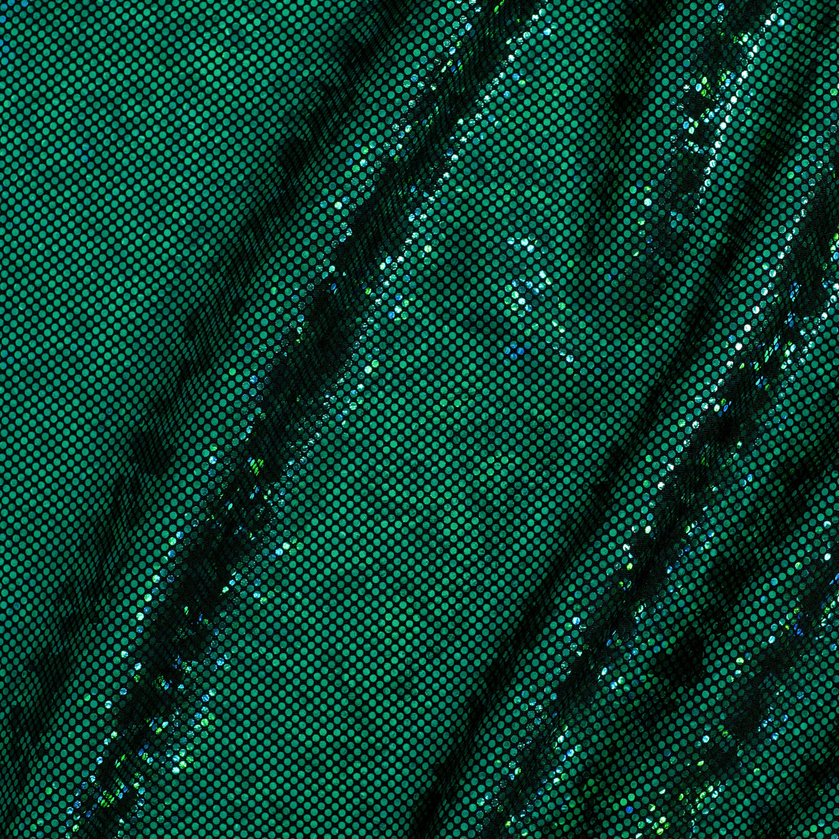 Shatter Glass Hologram  4 Way Stretch Nylon Spandex Fabric| Spandex Palace