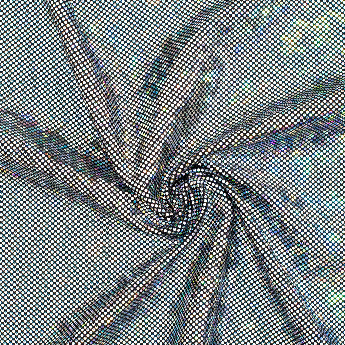 Shatter Glass Hologram  4 Way Stretch Nylon Spandex Fabric| Spandex Palace