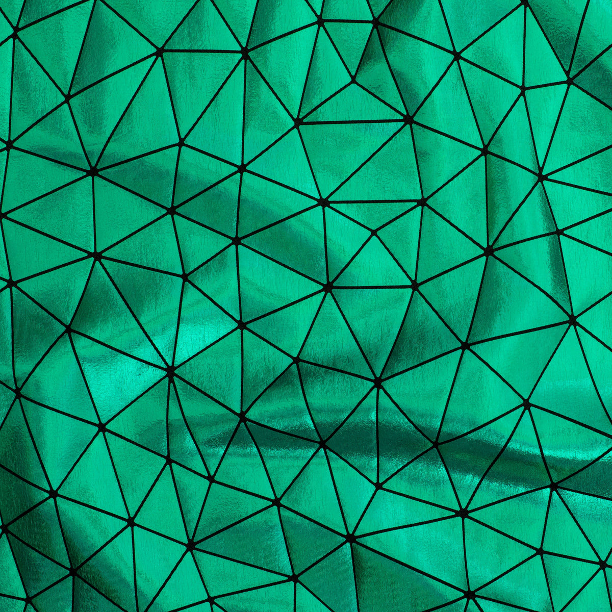 Triangular Clusters Laser Holo Nylon Spandex Fabric | Spandex palace