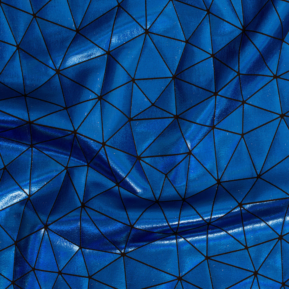 Triangular Clusters Laser Holo Nylon Spandex Fabric | Spandex palace