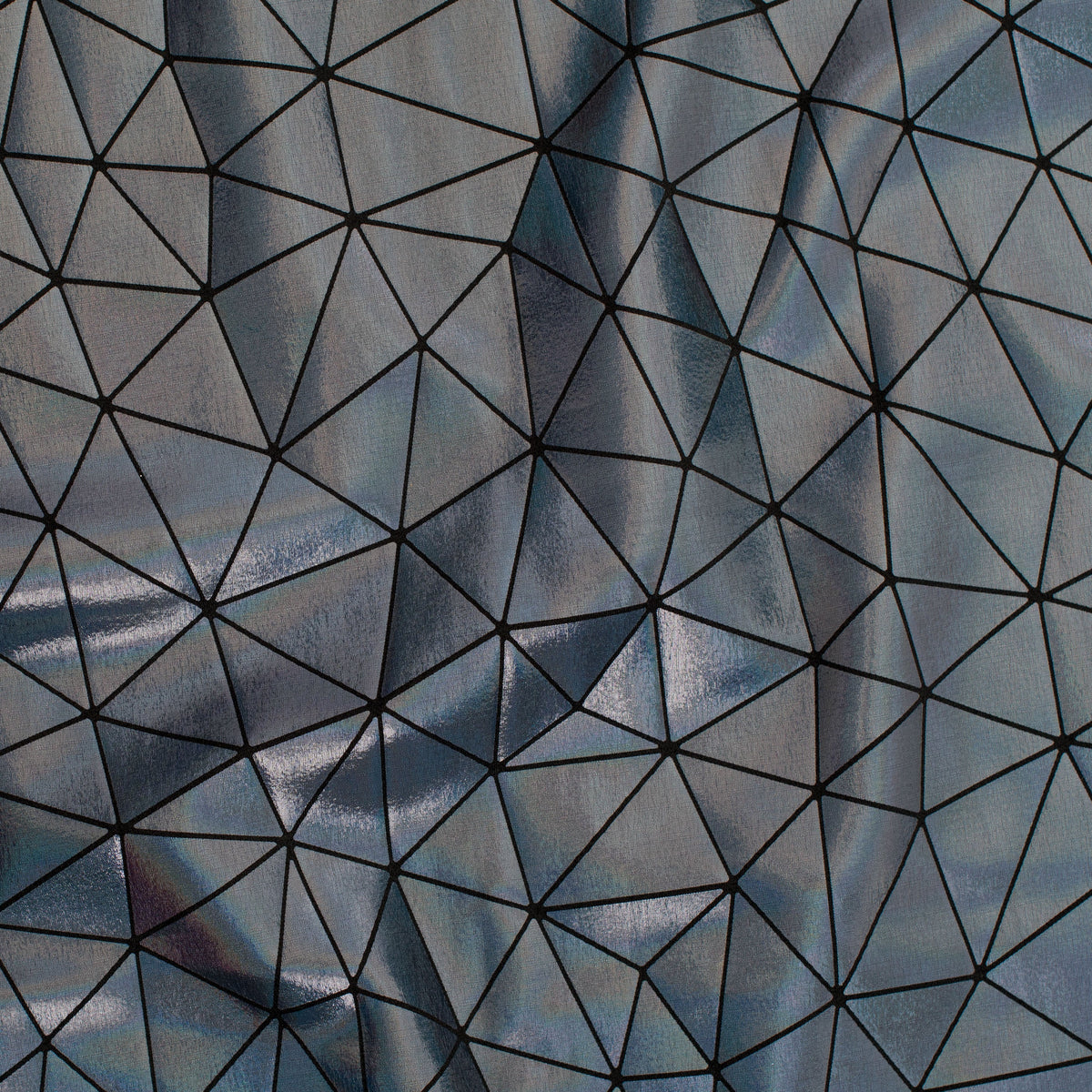 Triangular Clusters Laser Holo Nylon Spandex Fabric | Spandex palace