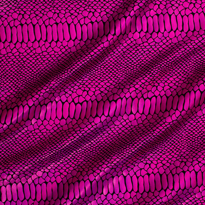 Fever Snake Foil Stretch Nylon Spandex Fabric | Spandex Palace