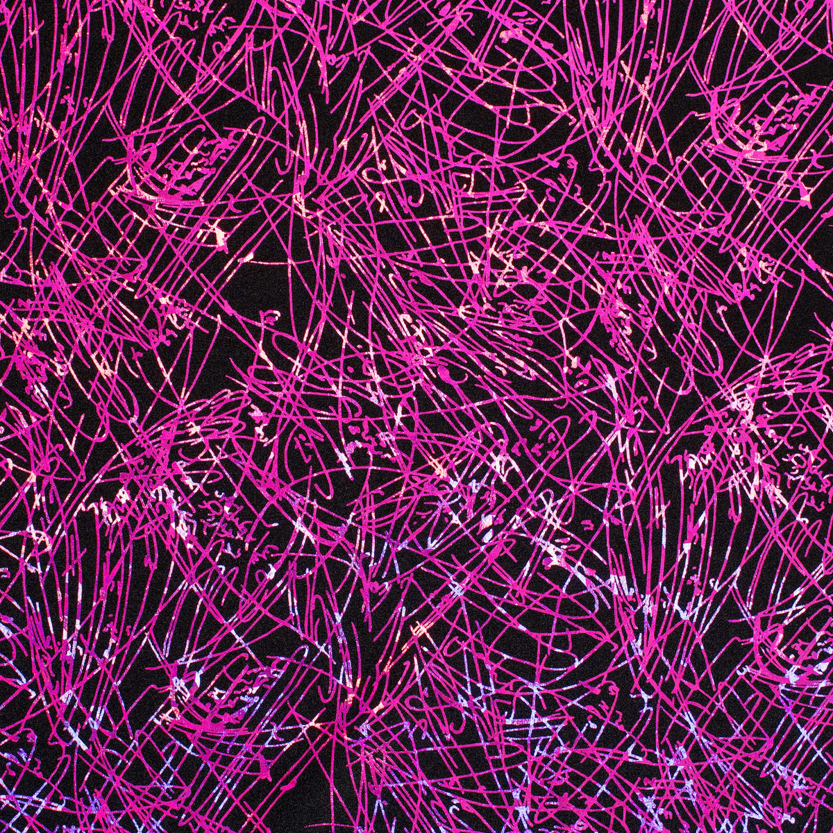 Stretch Nylon Spandex Fabric with Dancing Splash Hologram Foil | Spandex Palace