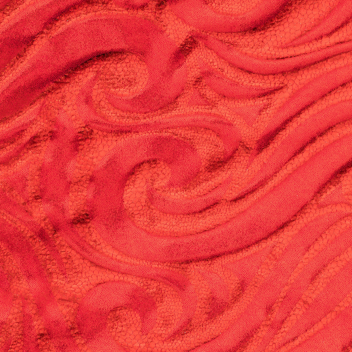 Stellar 4-Way Paisley Foggy Foil Nylon Spandex Fabric | Spandex Palace