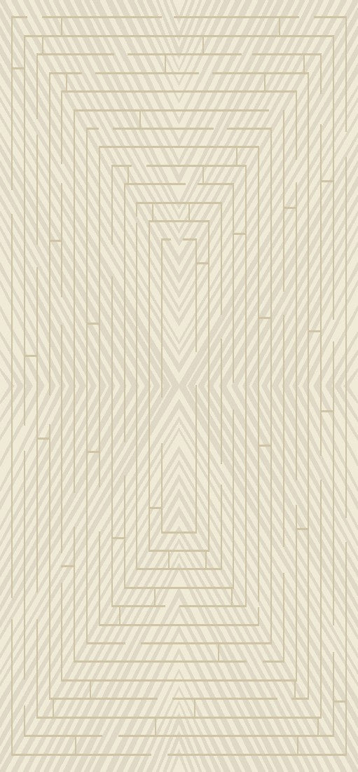Mirage Geometrical Linear Rug in Sandy Beige with Warm Mocha Tone-on-Tone High-Low Detail - NUDE 25