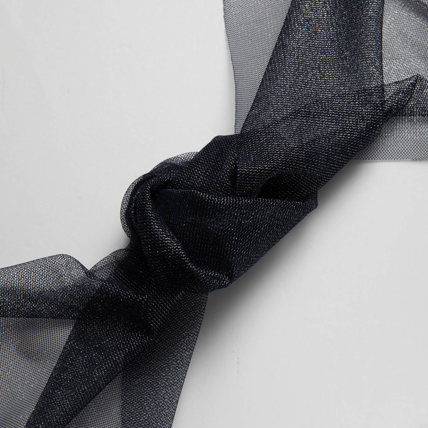 NYLON MX TULLE 58/60" Navy Silver Fabric - Exquisite Fabric