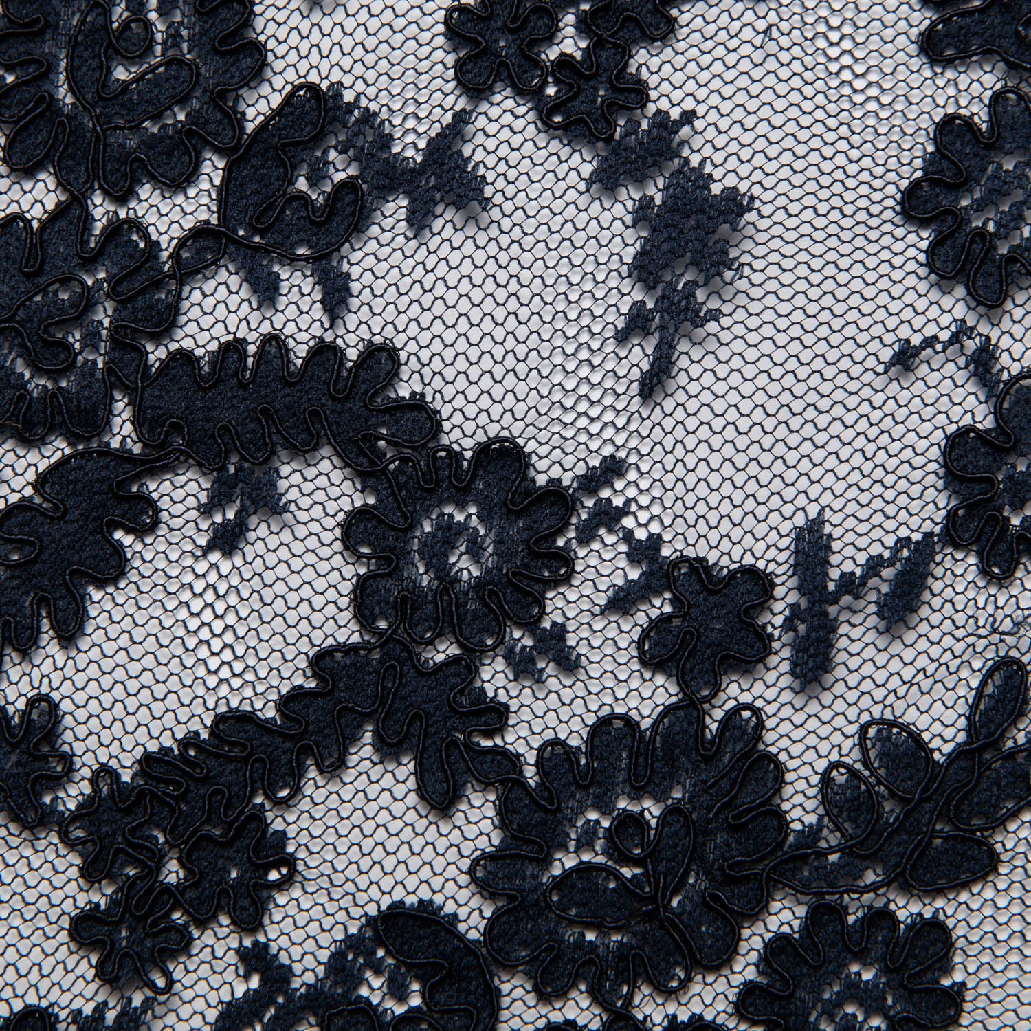 Re-Embroidered Lace Fabric with Cord and Extravagant Floral Design | Exquisite Fabric