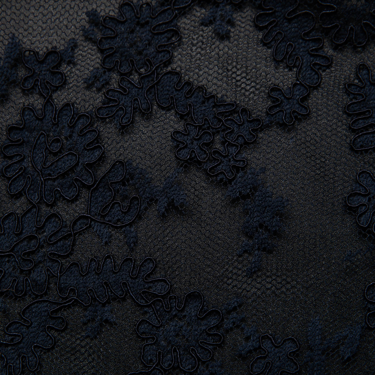 Re-Embroidered Lace Fabric with Cord and Extravagant Floral Design | Exquisite Fabric