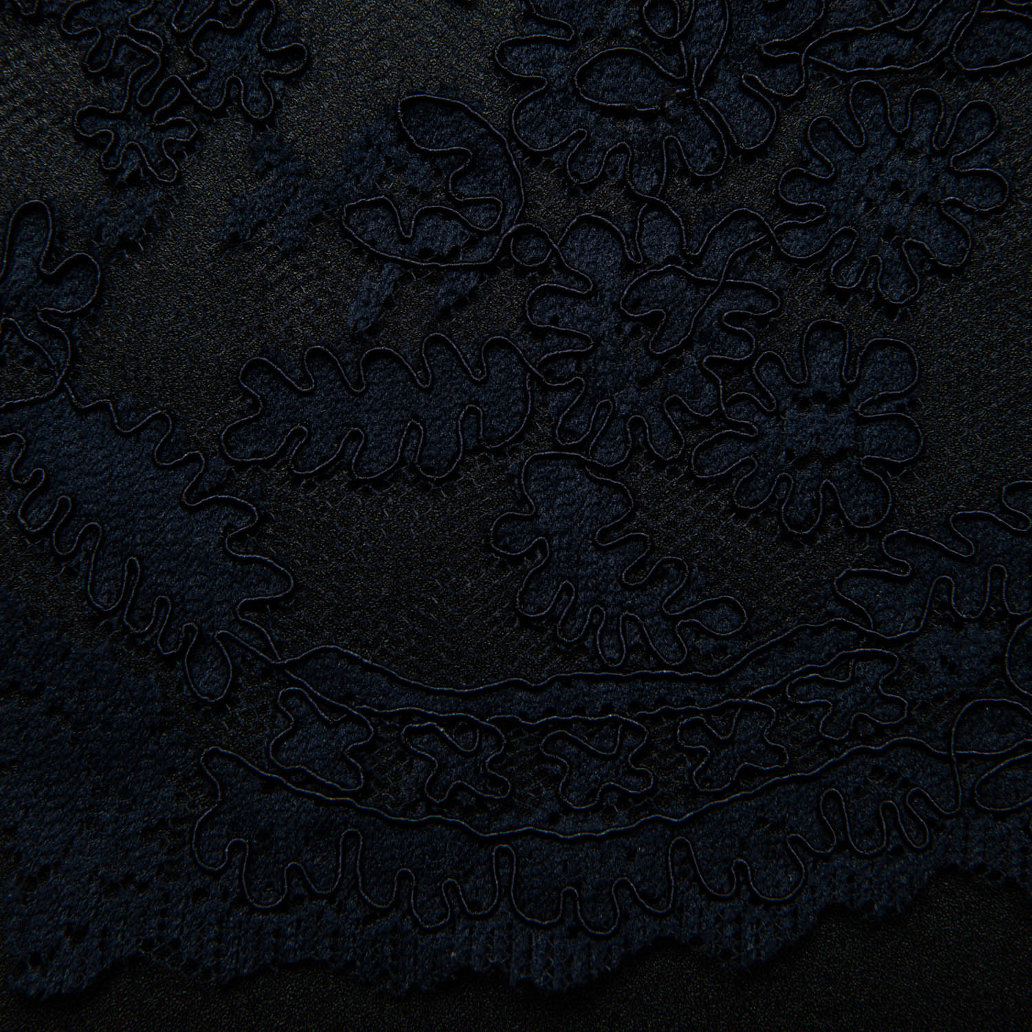 Re-Embroidered Lace Fabric with Cord and Extravagant Floral Design | Exquisite Fabric